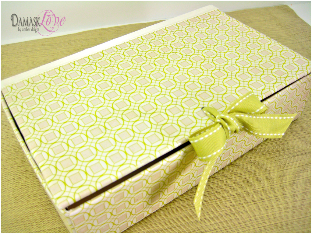 Boxed Stationery Set Damask Love